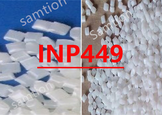 S-Plastic Cycolac INP449 یک رزین T-SAN (Teflon (PTFE) - Styrene-Ancrylonitrile) برای استفاده به عنوان یک عامل ضد قطره FR است.
