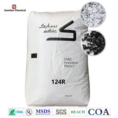 FDA موثر S-Plastic  رزین پلی کربنات گلوله 124R UL HB 17.5 MFR